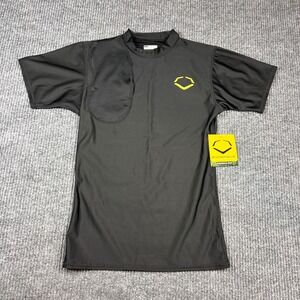 EvoShield Mens Chest Guard Compression Shirt Small Black Baseball Protective